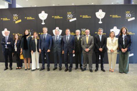 Hoy, en la inauguración de la 38ª edición del Salón Gourmets, en IFEMA