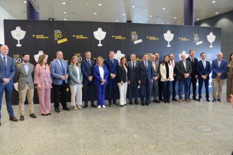 Hoy, en la inauguración de la 38ª edición del Salón Gourmets, en IFEMA