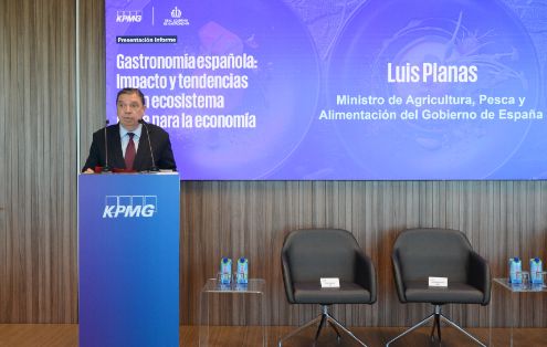 Hoy, en la presentación de un informe de KPMG sobre gastronomía española