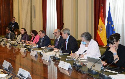 Hoy, en una reunión con las organizaciones profesionales agrarias