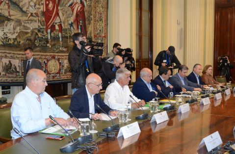 Hoy, en una reunión con las organizaciones profesionales agrarias