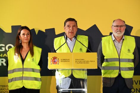 Hoy, durante una visita a zonas afectadas en Valencia 