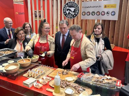 Hoy, en la inauguración de la VI feria Meat Attraction en Madrid