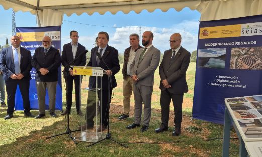 Hoy, en una visita a las obras de la colectividad de regantes de Pozo Alcón e Hinojares (Jaén)
	