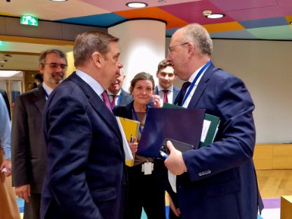 Hoy, en Bruselas, en el Consejo de Ministros de Agricultura de la UE