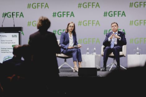 Hoy, en Berlín, en un evento de la FAO sobre la gestión del agua