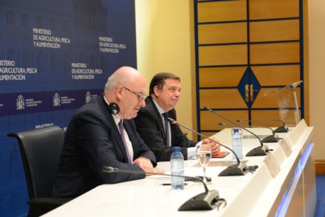 Hoy, tras la reunión mantenida con el comisario europeo de Agricultura y Desarrollo Rural, Phil Hogan 