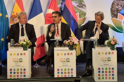 Hoy, en Hyderabad (India), en la reunión ministerial de Agricultura del G20