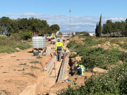 Visita de la secretaria de Estado a las obras de reconstrucción 