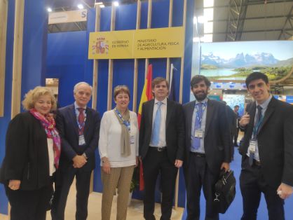 Hoy en Vigo, durante un encuentro bilateral entre la secretaria general de Pesca y el subsecretario de Pesca de la República de Argentina  