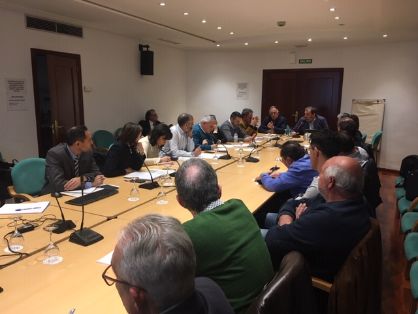 Hoy, en la sede de la Secretaría General de Pesca 