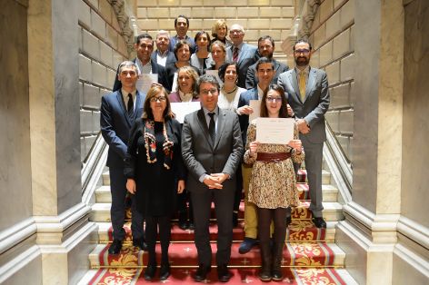 Ayer, en la sede del Ministerio en Atocha 