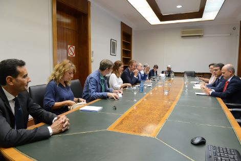 Hoy, en la sede del Ministerio 