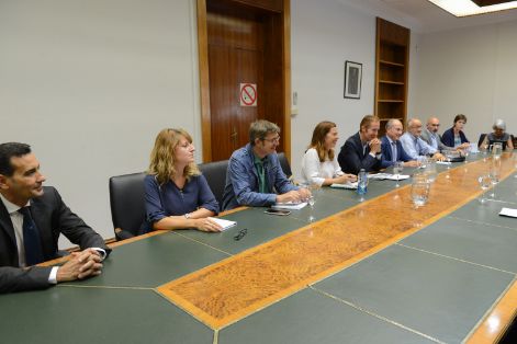 Hoy, en la sede del Ministerio 