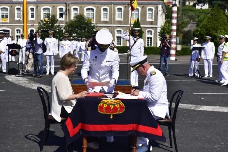 CEREMONIA EN LA ESTACIÓN NAVAL DE LA GRAÑA, EN FERROL