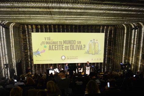 Hoy, en la presentación de resultados y de la nueva campaña de promoción de Aceites de Oliva de España