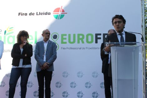 HOY, EN LA INAUGURACIÓN DE LA FIRA DE SANT MIQUEL, EN LLEIDA 