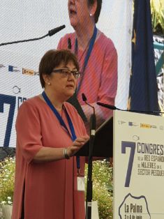 HOY, EN LA INAUGURACIÓN DEL 7º CONGRESO DE LA RED ESPAÑOLA DE MUJERES EN EL SECTOR PESQUERO, EN LA PALMA 