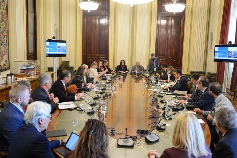 Hoy, en la sede del ministerio