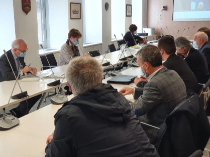 Hoy, en la sede de la Secretaría General de Pesca