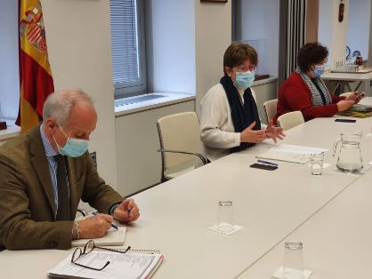 Hoy, en la sede de la Secretaría General de Pesca   