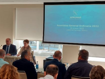 Hoy, en la inauguración de la Asamblea General de Apromar 