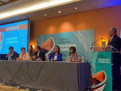 EN LA INAUGURACIÓN DEL ENCUENTRO INTERNACIONAL DE PESCA ARTESANAL DE PEQUEÑA ESCALA, EN CONIL DE LA FRONTERA (CÁDIZ)  