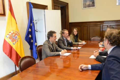 Hoy, en la sede del ministerio  