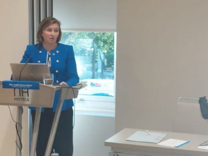 Hoy, en la inauguración de la Asamblea General de Apromar