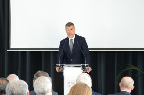 Hoy, en la clausura de la asamblea de la Federación Española del Vino 