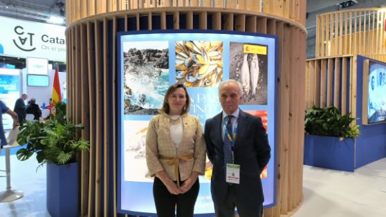 Hoy, durante su visita a Seefood Expo Global, en Barcelona