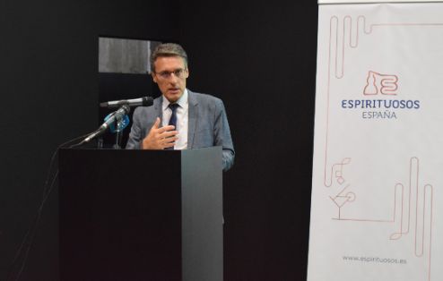 Hoy, en Jabugo (Huelva), en la clausura del Congreso Nacional de Bebidas Espirituosas 