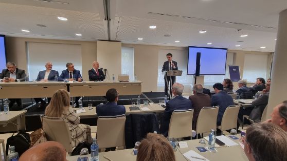 Hoy, en la clausura de la Asamblea de Anprogapor  