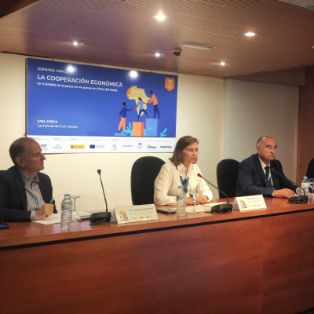 Hoy, en la inauguración de una jornada organizada por ANACEF