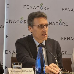 Hoy, en la clausura de la XXI jornada técnica de la Federación Nacional de Comunidades de Regantes (Fenacore) 