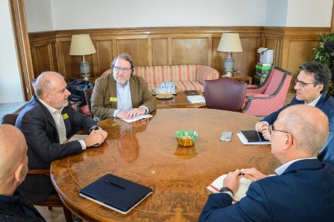 Hoy, en la sede del ministerio