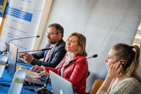 Hoy, en la inauguración del Foro de Pesca de Pequeña Escala, en Torrevieja (Alicante)