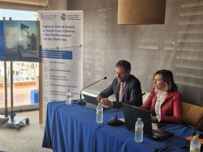 Hoy, en la inauguración del Foro de Pesca de Pequeña Escala, en Torrevieja (Alicante)