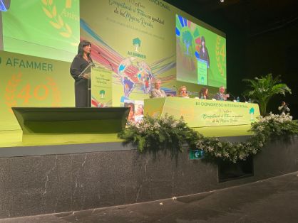 Hoy, en Madrid, en el III Congreso Internacional de la Confederación de Federaciones y Asociaciones de Familias y Mujeres del Medio Rural  