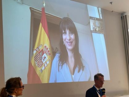 Hoy, en la clausura de una conferencia sobre el Pacto Rural Europeo 