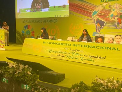 Hoy, en Madrid, en el III Congreso Internacional de la Confederación de Federaciones y Asociaciones de Familias y Mujeres del Medio Rural  