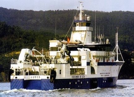 A bordo del buque Vizconde de Eza 