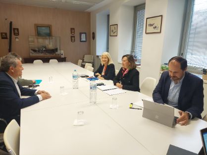 Hoy, en la sede de la Secretaría General de Pesca  