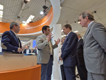 Hoy, en la visita de la XVII Feria Internacional para la Producción Animal en Zaragoza