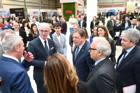 Hoy, en la visita de la XVII Feria Internacional para la Producción Animal en Zaragoza