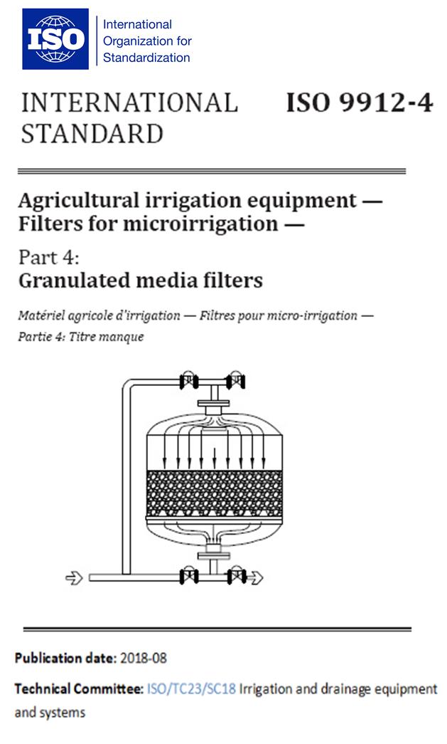 PUBLICACIÓN NORMA ISO 9912-4 DE FILTROS DE ARENA