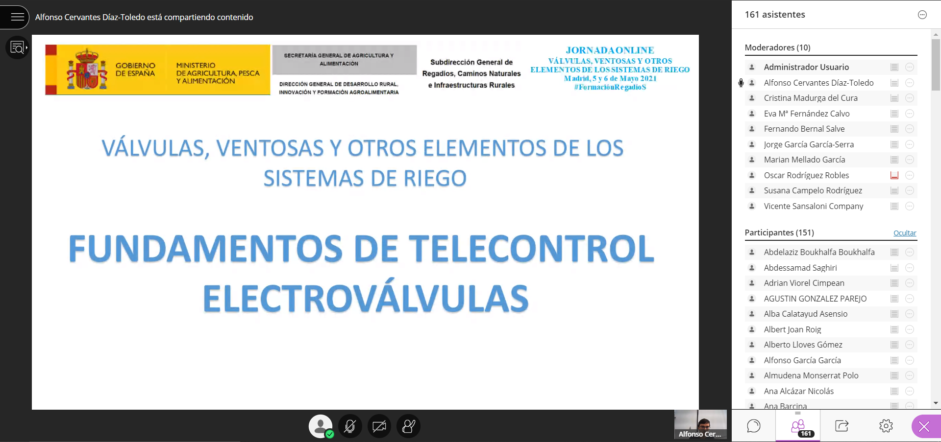 JORNADA DE FORMACIÓN TÉCNICA SOBRE “VÁLVULAS, VENTOSAS Y OTROS ELEMENTOS DE LOS SISTEMAS DE RIEGO”