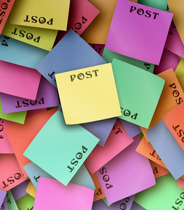 post it listado enlaces