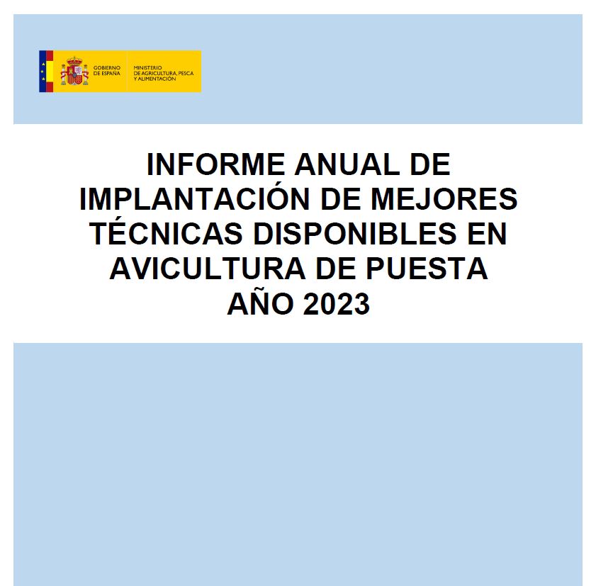 Portada informe MTDs aves de puesta 2023