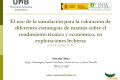 Título: Simulador para valorar el efecto de diferentes estrategias productivas sobre el rendimiento técnico y económico en explotaciones...